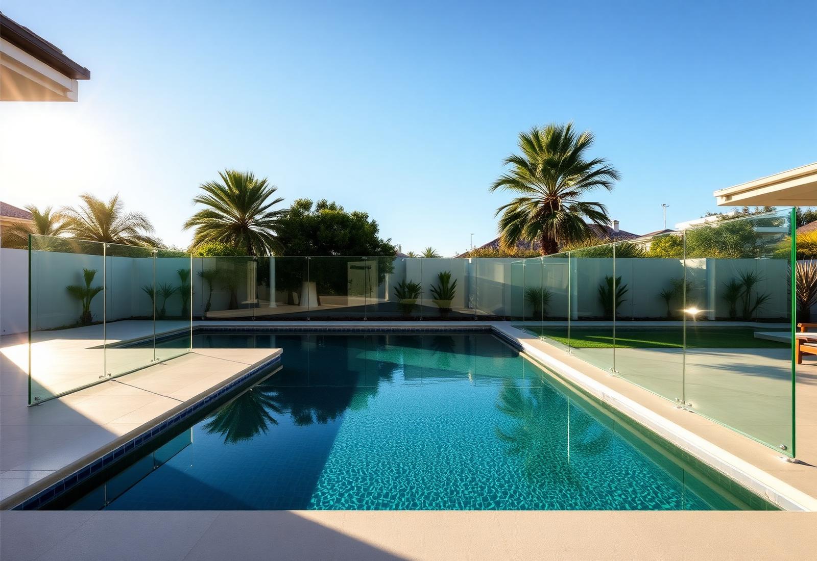 Pool Fence Glass Cleaning